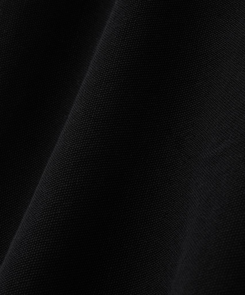 BLOND9 Cotton Half Zip Short Sleeve Knit_Black