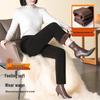 Women's High-Waisted Fleece-Lined Cigarette Pants, 2024 Winter Style, Warm Thickened Plus Size Casuals