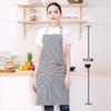 Stripe Bib Apron For Men Women Multifunctional Light Lace-up Apron For Home Kitchen
