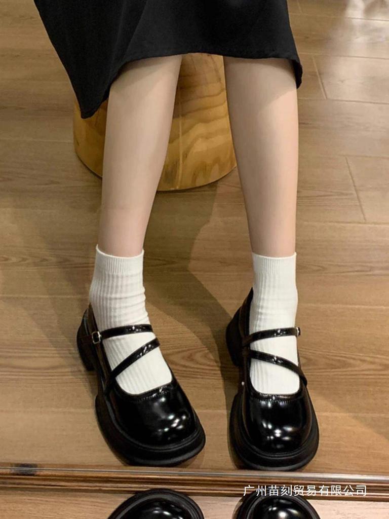 Brown Round Head College Style Small Leather Shoes Soft Sole British Style Japanese Mary Jane Small Leather Shoes