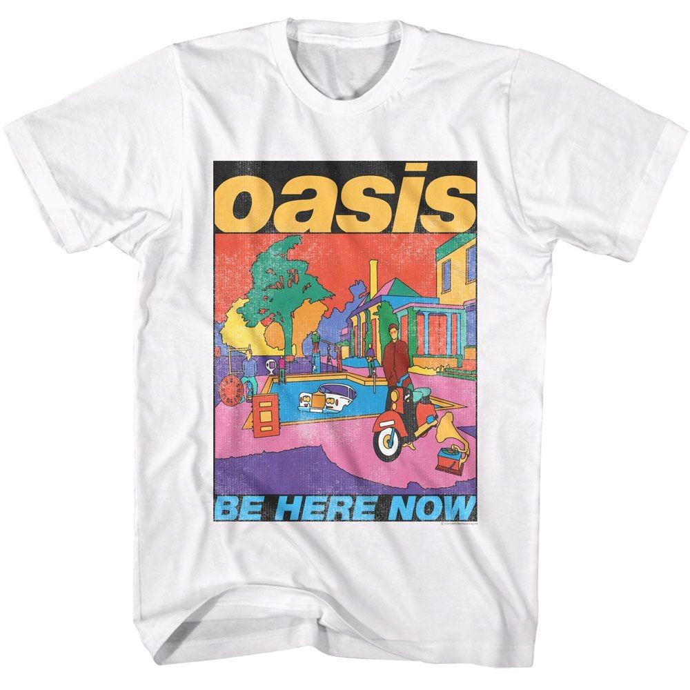Oasis Be Here Now White Music Shirt