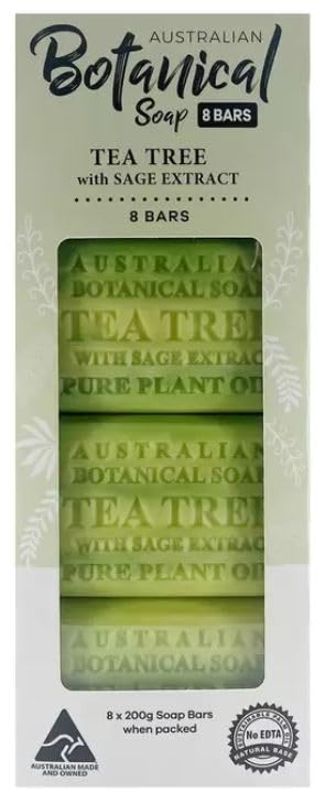 

Австралийское ботаническое мыло Culver 200 г x 8 кусочков шалфей древовидный (чай и аромат)