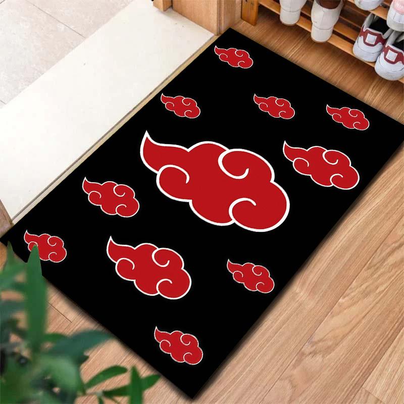 Naruto Teppich für Wohnzimmer Schlafzimmer Zuhause Sofadekoration, rutschfeste Bodenmatte für Kinder zum Spielen
