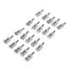 20 Stück E-Gitarren Brückenreiter Silber Großartige Klangqualität Präzise Verarbeitung Gitarrenteil Ersatz