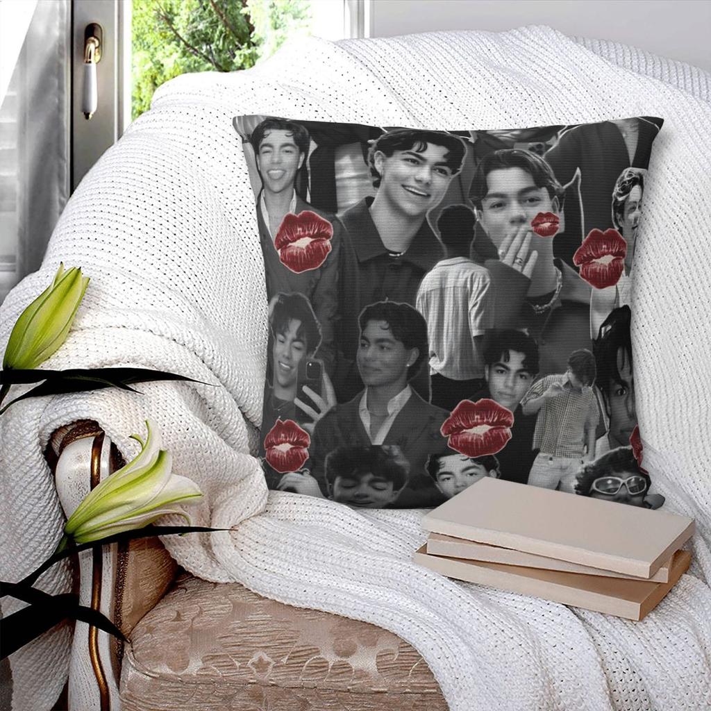 Pillow Cover Malachi Barton American Actor And Singer Photo Cushion Cover Vintage Pillow Case For Living Room Chair Pillowcases