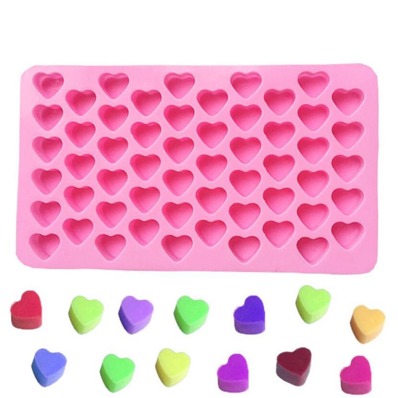 Mini Heart Mold Silicone Ice Cube Tray DIY Chocolate Fondant Mould 3D Pastry Jelly Cookies Baking Cake Decoration Tools