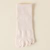 Five-fingered Socks for Women, Spring and Summer, Solid Color Cotton, Sweat-absorbing, Boneless, Anti-pilling, Split-toe Socks, Sports Short Socks