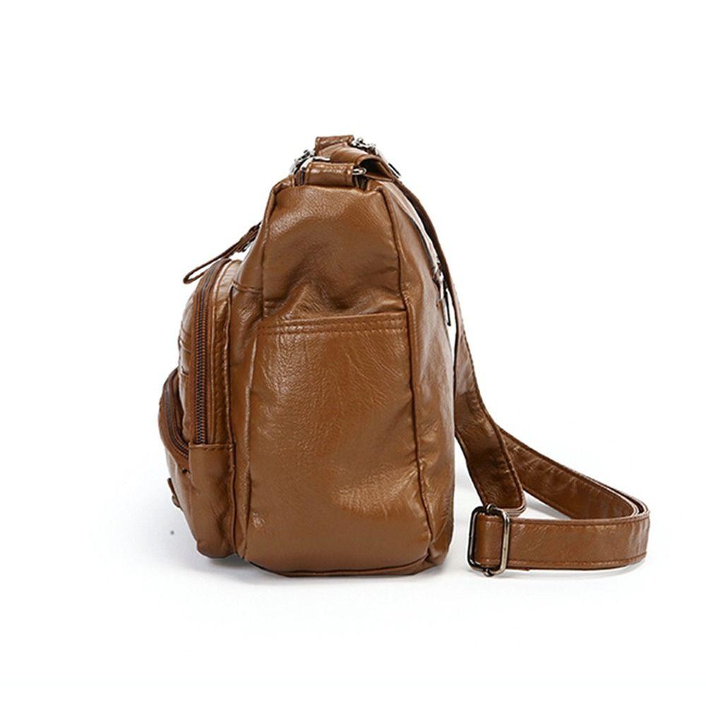 New Soft Leather Women's Bags Multi-Layer Pockets Crossbody Shoulder Bags Classic Luxury Handbags Ladies and Girls