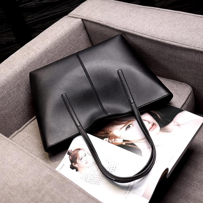 Women's Bag New Fashionable Portable Commuter Large-capacity Shopping Bag Casual Simple Shoulder Women's Bag