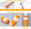 Universal Faucet Interface Water Hose Quick Connectors Backflow-proof Irrigation Fast Joints Garden Watering Pipe Accessories