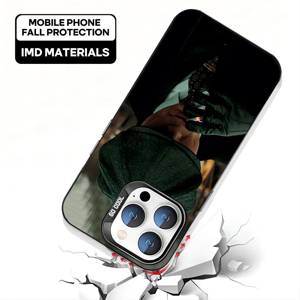 Peaky B-Blinders Tommy Cool Phone Case Black IMD Colorful Silver Suitable Soft Case for iPhone 16 15 14 13 12 11 XS Pro Max