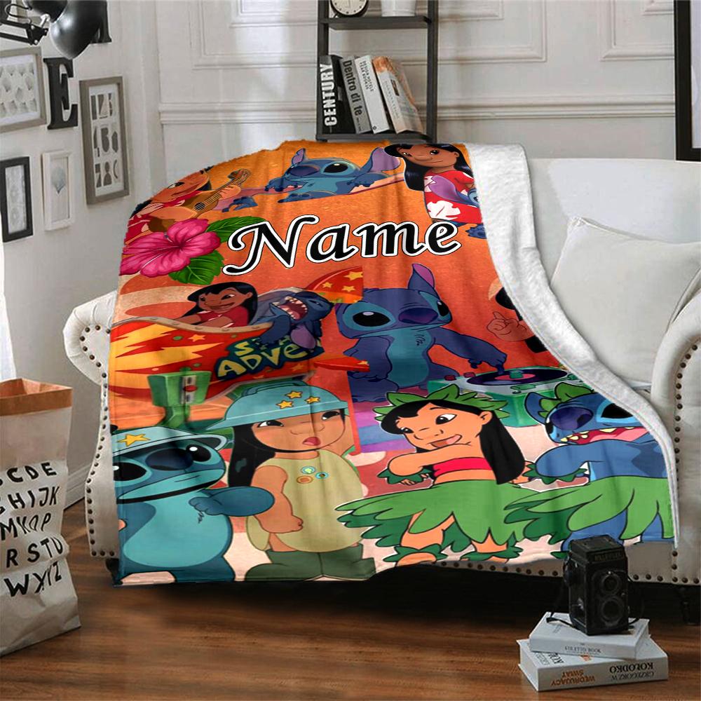 Custom Name Love Sky blanket for Couch & Bed, Plush Cozy Fuzzy Blanket Super Soft & Warm Blankets for Fall and Winter. 0908332