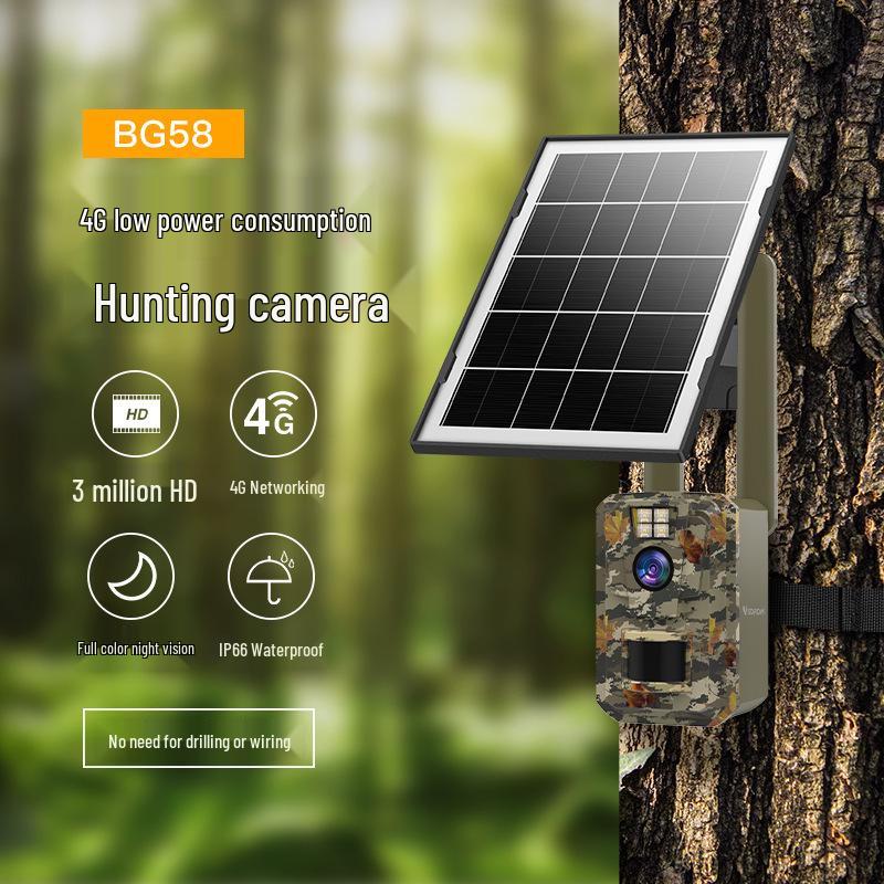 4G Solar-Powered Hunting Camera with HD Infrared Night Vision