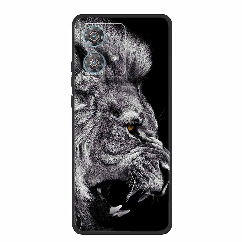 For Motorola Edge 40 Neo Case Animals TPU Soft Silicone Phone Cover for Moto Edge 40 Neo 5G Edge40 Neo Shockproof Wolf Fundas