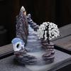 Resin Reflux Incense Burner Tower Sandalwood Decoration Home Indoor Aromatherapy Mosquito Repellent Incense Burner Ornament