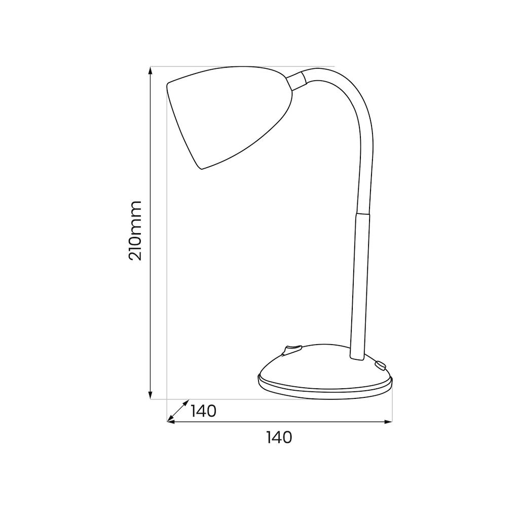 Lampa Stołowa Logic 1 E27 Biały Milagro Ml1636