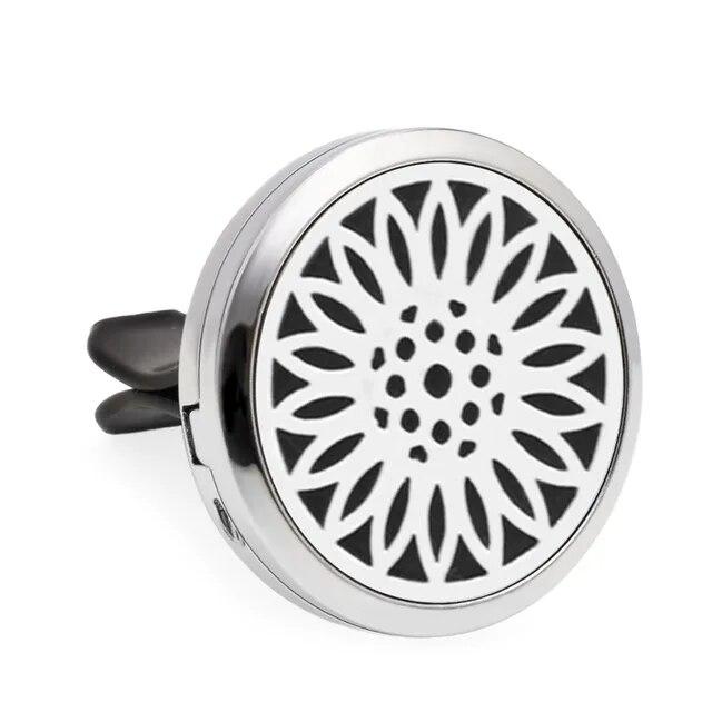 Aromatherapy Jewelry Car Perfume Air Freshener Car Clip Tree of Life Aroma Essential Oil Diffuser Necklace Locket Pendants