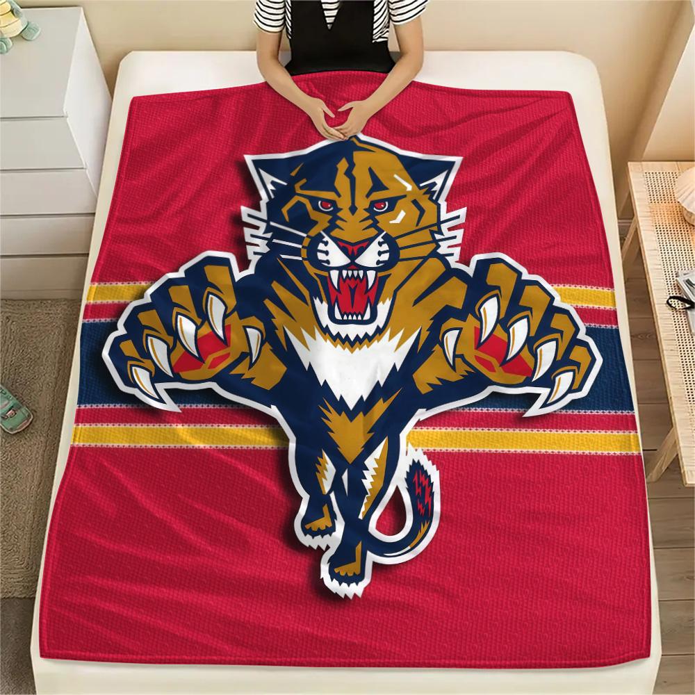 Florida Panthers Flannel Blanket, High Quality Comfortable for All Seasons, Home Decor, Warmth and Comfort