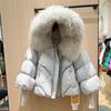 European Station Winter New Real Fur Big Fur Collar Goose Down Jacket Women's Loose Thickened Fashion Coat