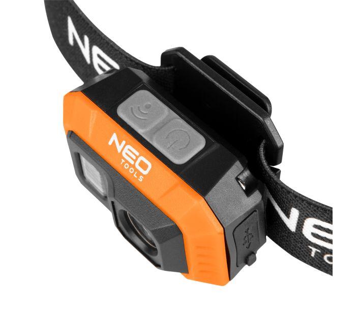 Latarka Czołowa Cob Led 500Lm, Akumulatorowa, Usb - T N99-115