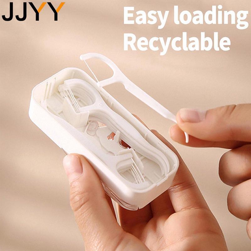 Portable Dental Floss Dispenser Automatic Picks Teeth Cleaning Travel Case Oral Hygiene Supplies