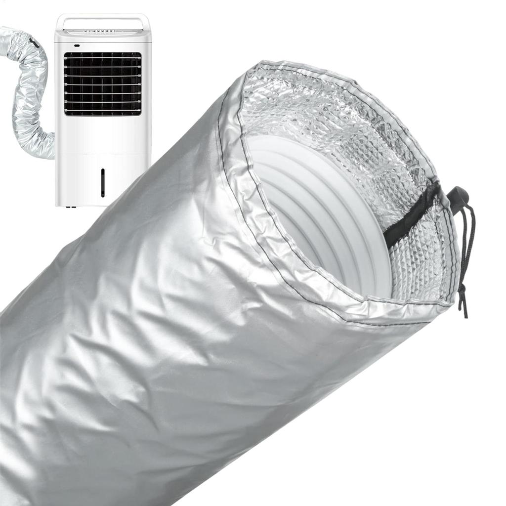 Portable AC Hose Cover Adjustable Portable Ac Insulation Home Appliances Accessories for Outdoor Wall Garage Sliding Summer