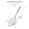 Large 304 Stainless Steel Skimmer for Dumplings, Hot Pot, Noodles, and Oil Frying.