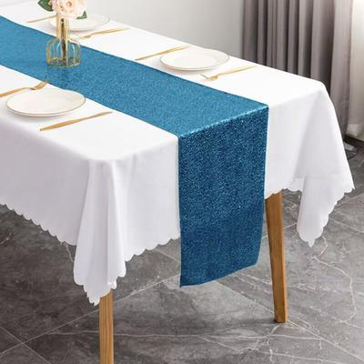 Pailletten Tischläufer 12x71 Zoll Glitzer Tischläufer Party Tischdekoration
