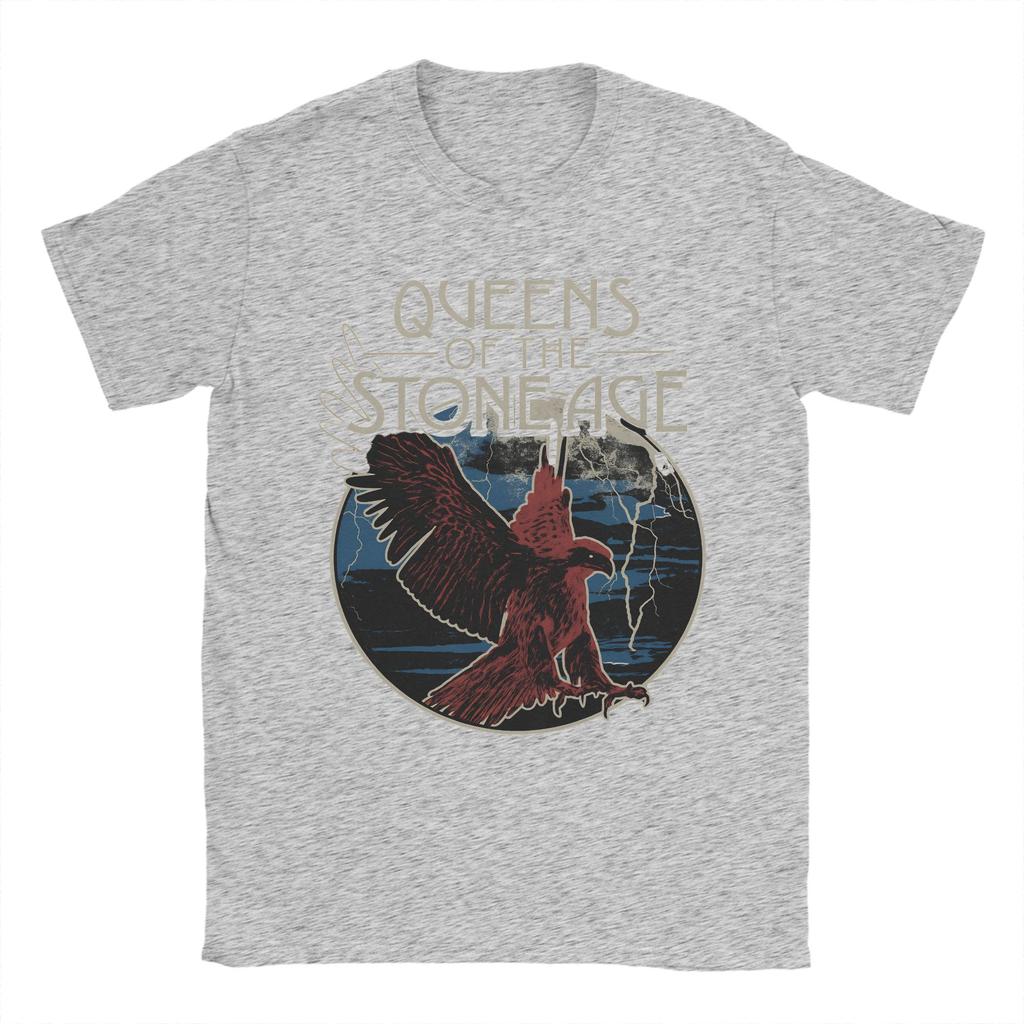 Queens of the Stone Age Music Band T Shirt Adult American Rock Music  Pure Cotton T Shirts Summer Tee Shirt Oversized Clothing