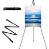 RRFTOK Easel Stand for Sign,63'' Instant Lightweight Portable Ground Easel for Wedding Sign and Poster Display Stand, Metal Tripod with Portable