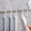 S Shaped Crossbar Clothes Hook Reusable Shower Curtain Hooks Practical Windproof Lock Hook