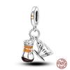 Fruit Food Charms Plata De Leyoriginal Strawberry Avocado Dessert Cake Charm Beads For Women Bracelet Accessory Diy Jewelry