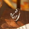 Banyan Tree S925 Silver Zodiac Constellation Ring - Women's Summer Simple Birthday Jewelry