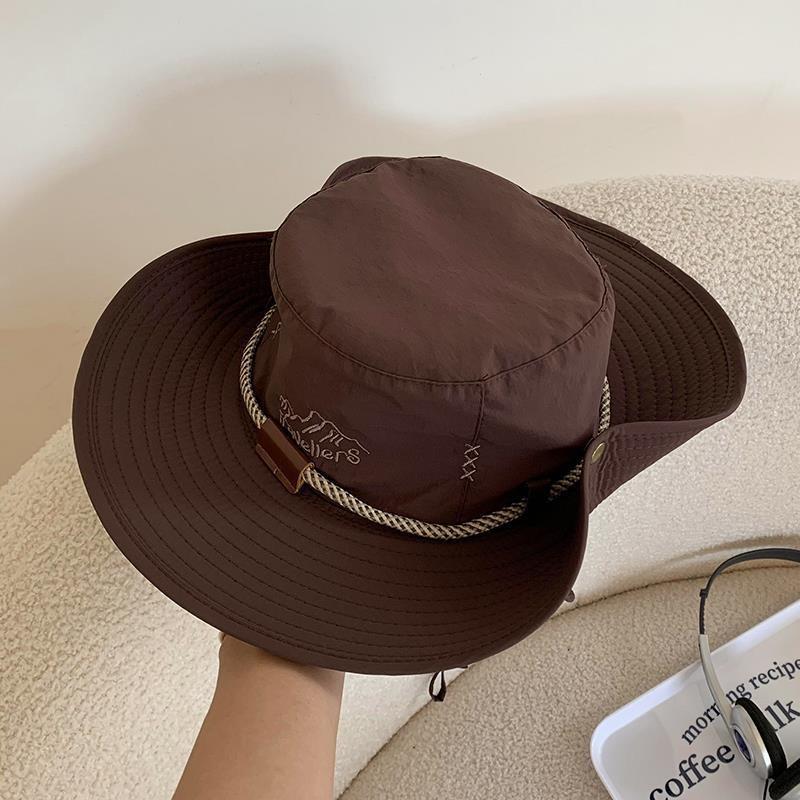 Casual Chic Cowboy Hat Ideal For Outdoor Activities Embroidered And Breathable Wide Brim Sun Hat