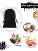 50PCS Small Drawstrings Velvet Gift Bags Velvet Jewelry Pouches for Wedding Favors Candy Bags Party Favor 2.8*3.6"