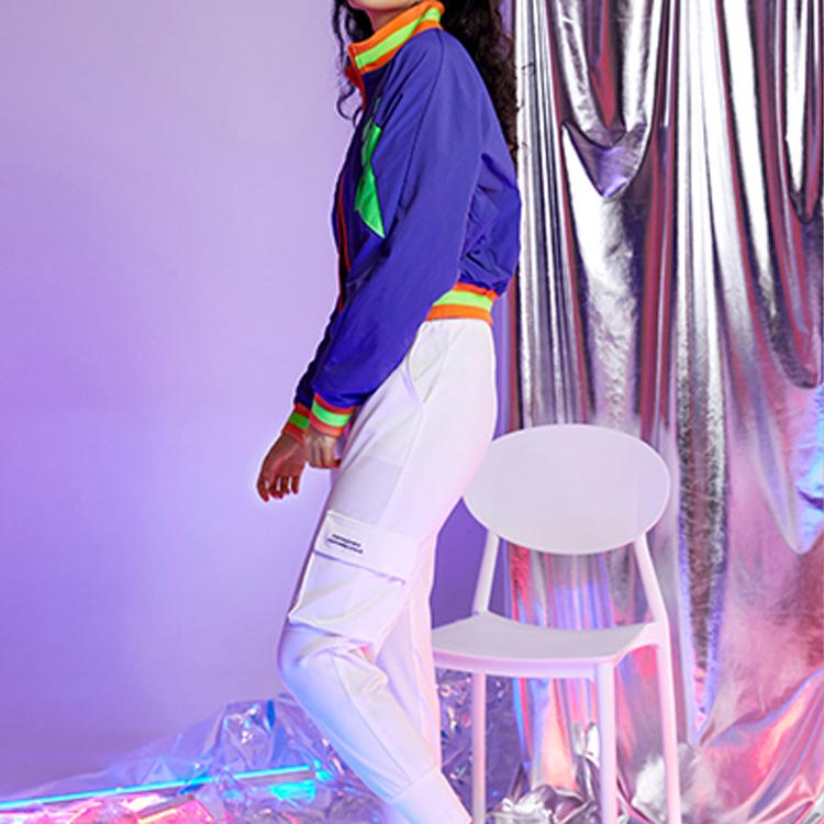 Li Ning Stand Collar Loose Casual Jacket Women Jacket Freedom-Purple AJDP028-3