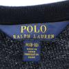 POLO RALPH LAUREN Border Pattern Long sleeve one piece M 8-10 Navy Kid's Used