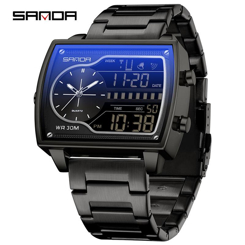 Outdoor sports watch student fashion multi-function electronic watch luminous Korean style personalized men's and women's electronic watch