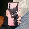 Black Cat Cartoon Cute Soft Phone Case for Samsung A17 A37 A57 A16 A26 A36 A56 A15 A25 A35 A55 A14 A24 A34 A54 A13 A23 A33 A53 A