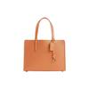 Carter 28 Solid Color Logo Tag Leather Tote Bag Women Tote Orange CJ806-B4UC8