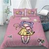Santoro Gorjuss Anime Bella Ragazza Set Biancheria da Letto Camera da Letto Morbido Moderno Copriletto Copripiumino CopertaFedera