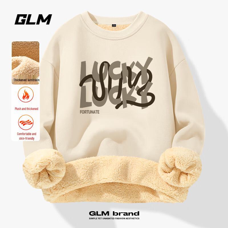 

GLM Men s Heavyweight Japanese Style Sherpa Fleece Lined Crewneck Sweatshirt
