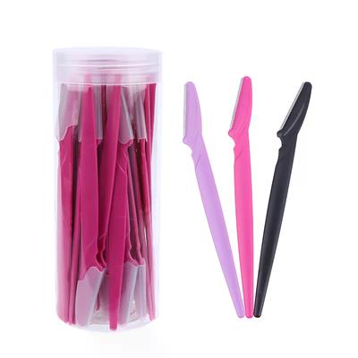 40 Stück Augenbrauentrimmer Make-up Beauty-Tools Sicherer Augenbrauenrasierer Gesicht Körper Haarentfernung Rasierer Klingen Frau Augenbrauen Formmesser