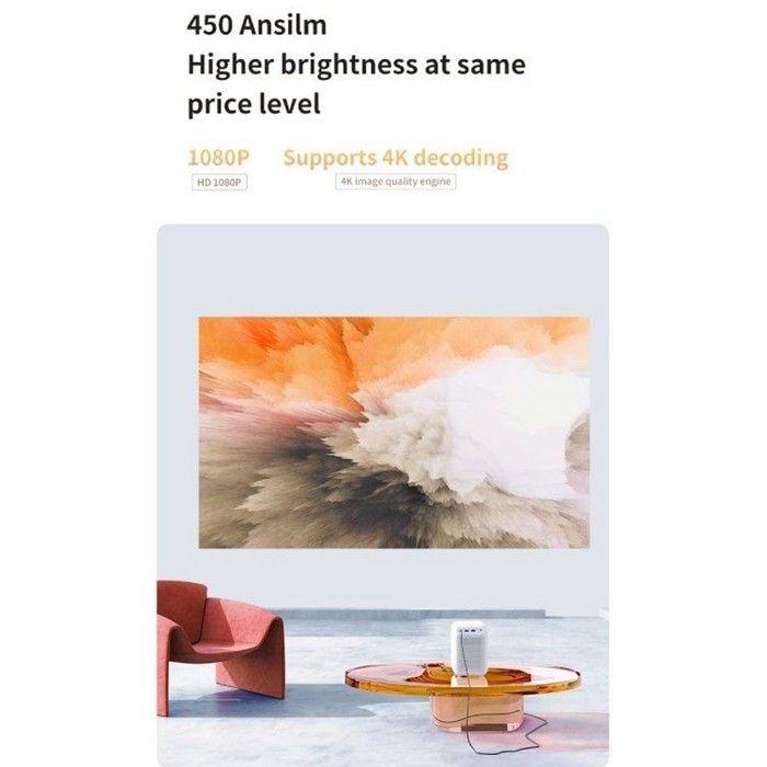 Projecteur - WANBO - T4 - Natif 1080P - Auto Focus - Auto Keystone - 4K HDR