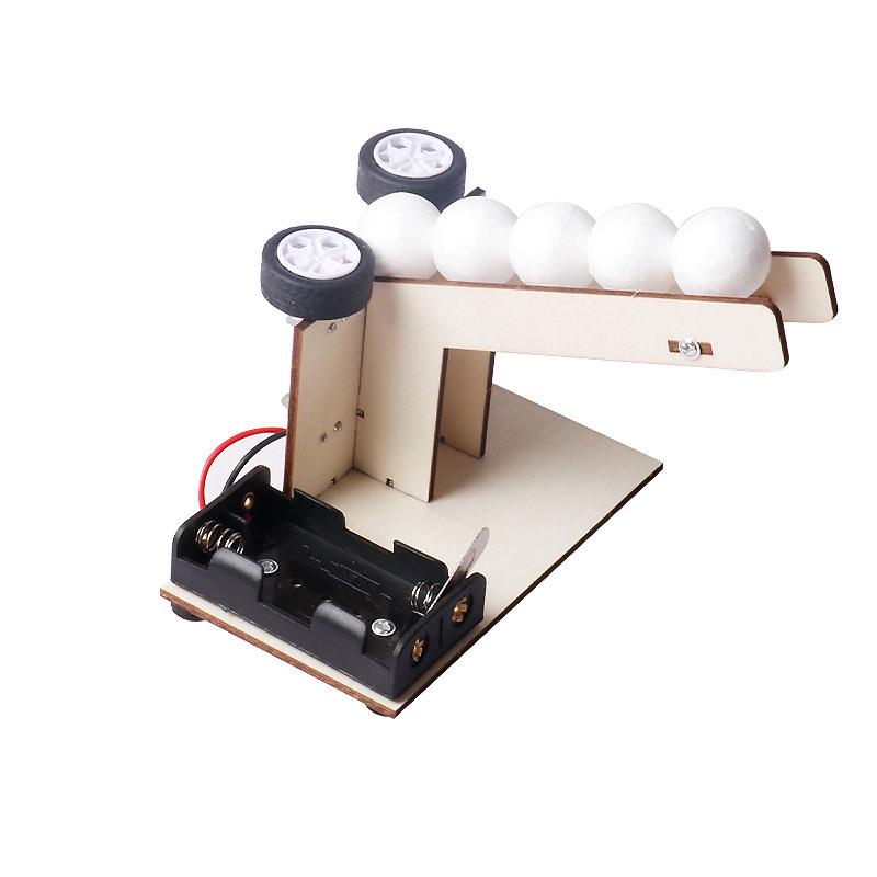 Handcrafted DIY Science Toy: Automatic Ball Machine for Kids