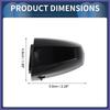 Door Handle Cover Front Left No.51217396541 for BM W X1 X2 X5 15-18 Black