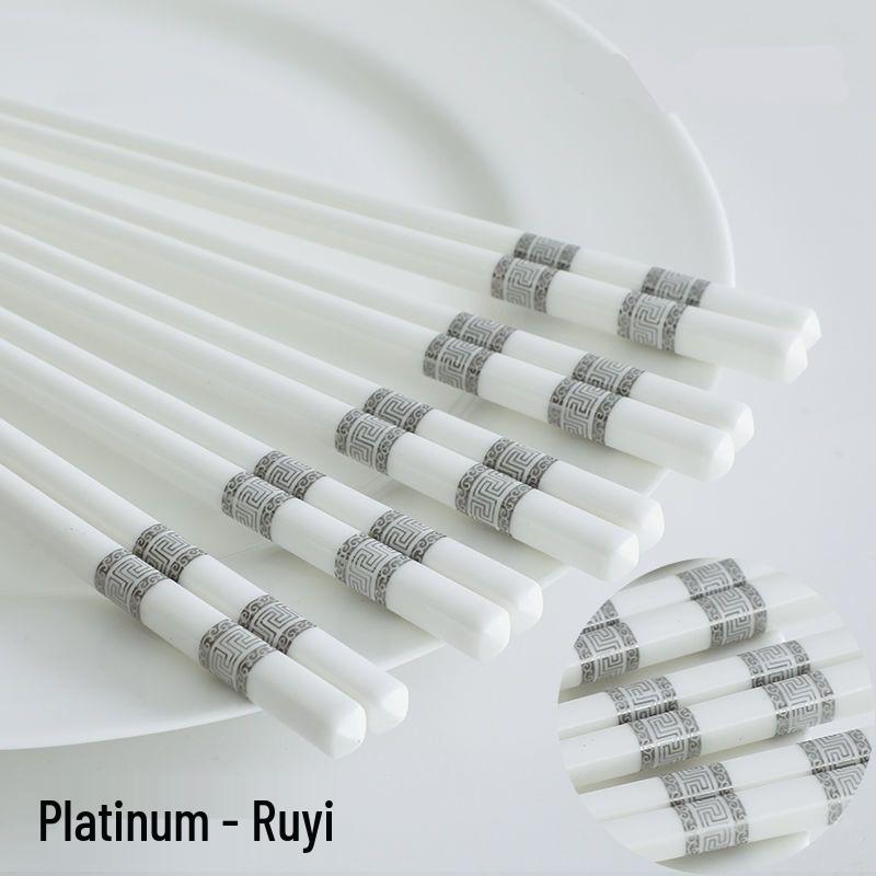 Jingdezhen Keramik Essstäbchen: Schimmelresistent, Rutschfest, Langlebig, Hitzebeständig, Leicht zu Reinigen, Verformungsbeständig, Umweltfreundlich für den Heimgebrauch