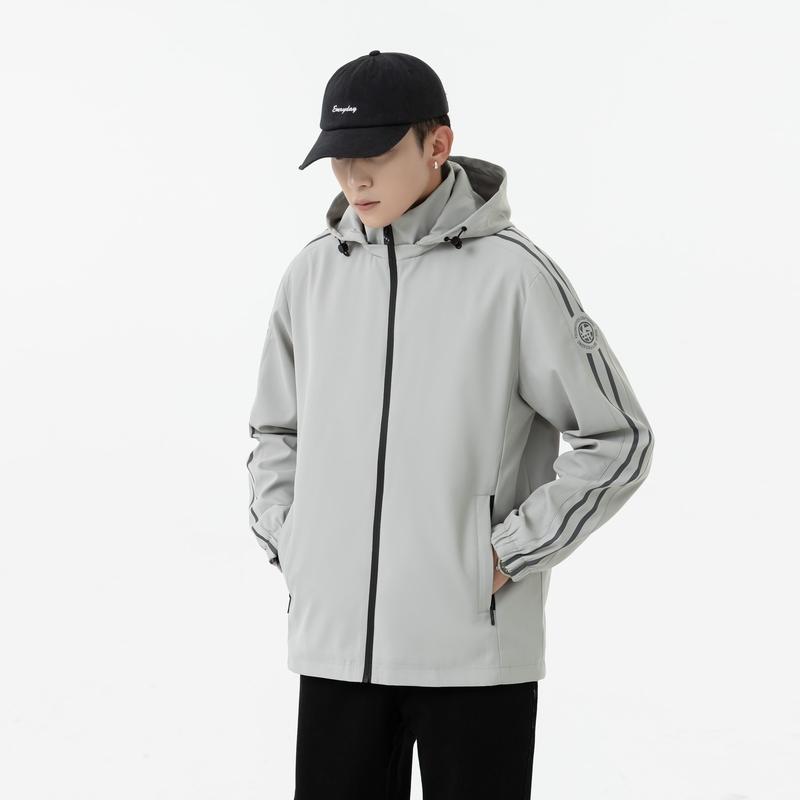 Ny jacka Herr Koreansk stil Personliga sporttoppar för unga snygga män Kläder Vår och höst Trendig vardagsjacka