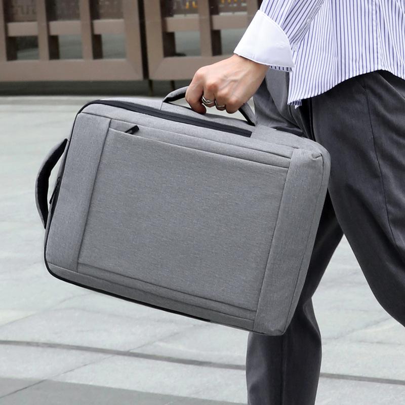 Men's Expandable Water-Resistant Business Laptop Backpack with Large Capacity for Students