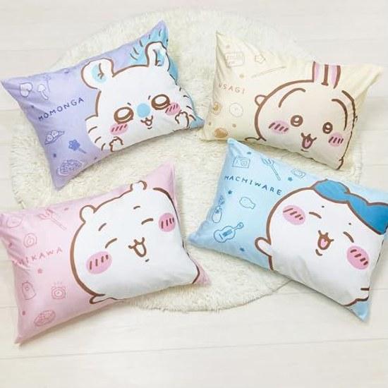 MORIPiLO Pillow Case ChiiKawa Melt-in-your-mouth Texture Kids Childrens Character 43x63cm (ChiiKawa Momonga)
